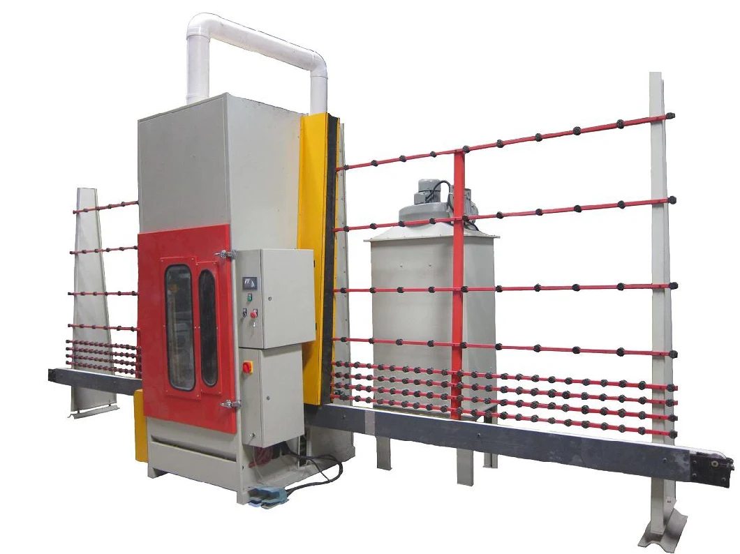 Vertical Glass Sandblaster Machine for Frosting, Sand Blasting Glass