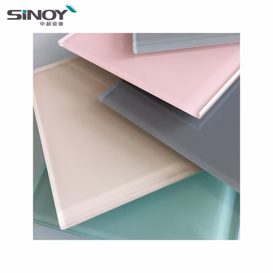 Sinolaco 2mm - 6mm Colorful Back Painted Glass / Lacquered Glass for Interior Applications, Manufactured by Sinoy Mirror Inc
