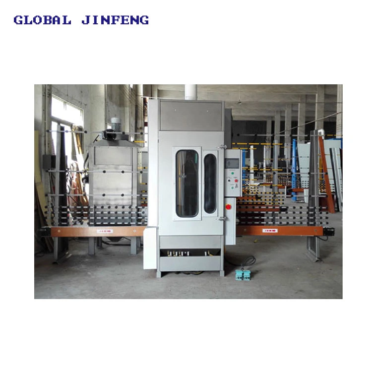 Automatic PLC Glass Marble Frosting Machine with 4 Guns China Manufacturer (JFP1600)